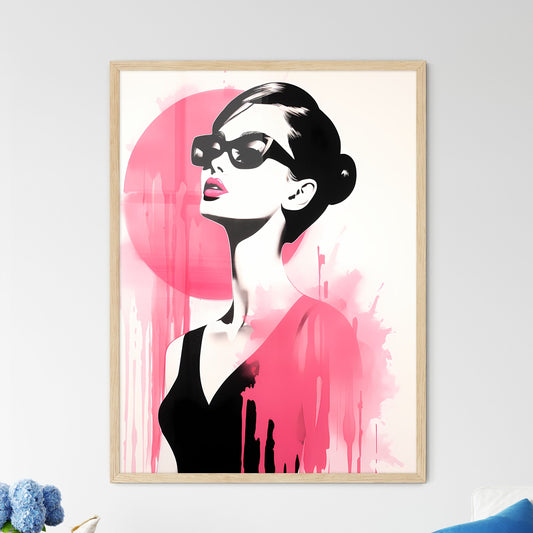 Painting Of A Woman Wearing Sunglasses Art Print Default Title