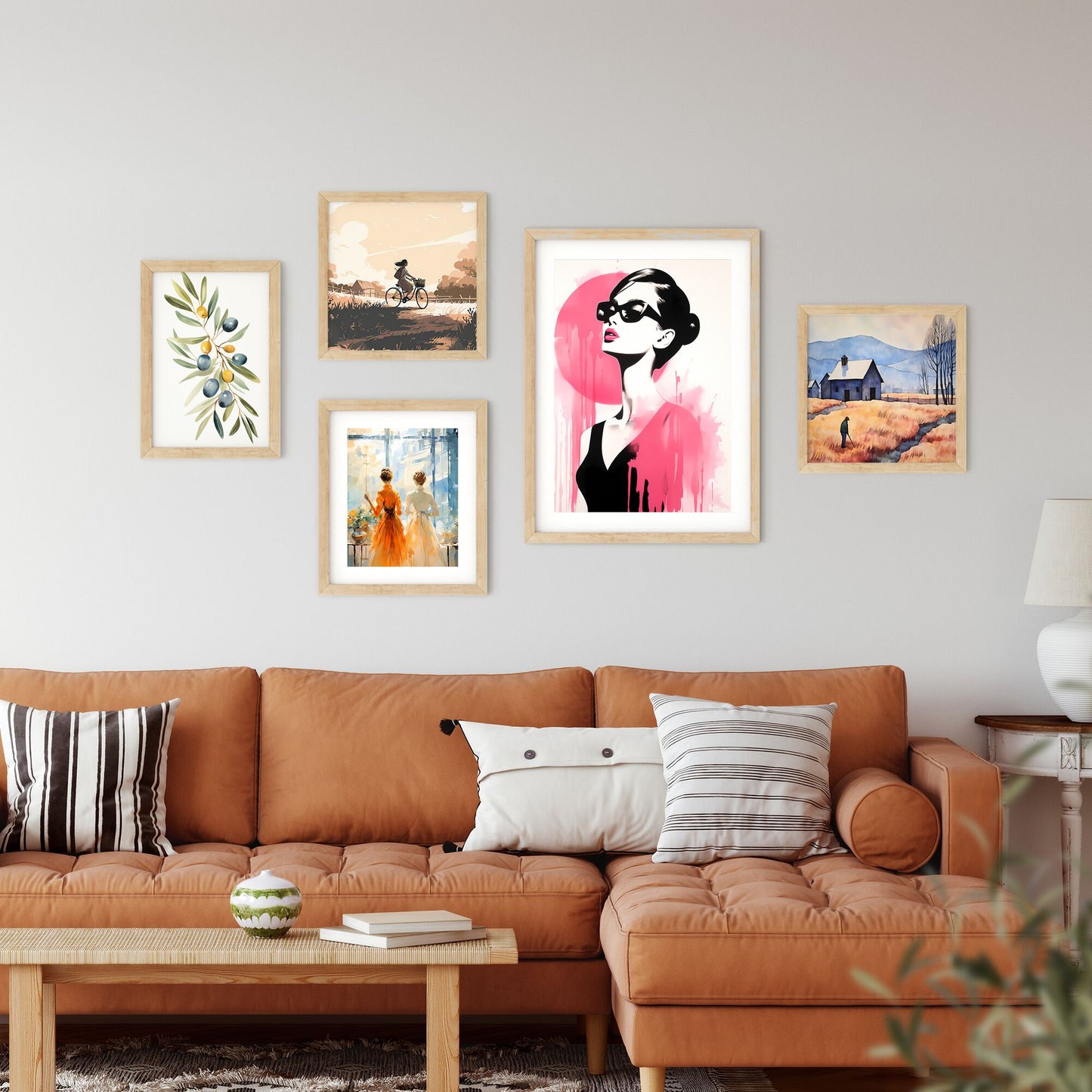 Painting Of A Woman Wearing Sunglasses Art Print Default Title