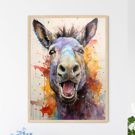 Painting Of A Donkey Art Print