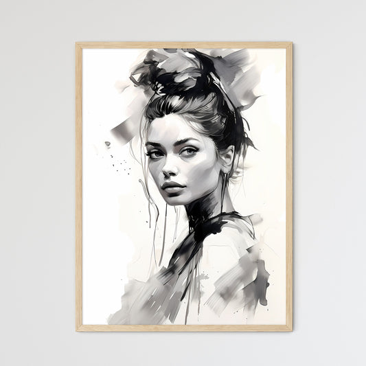 Drawing Of A Woman Art Print Default Title