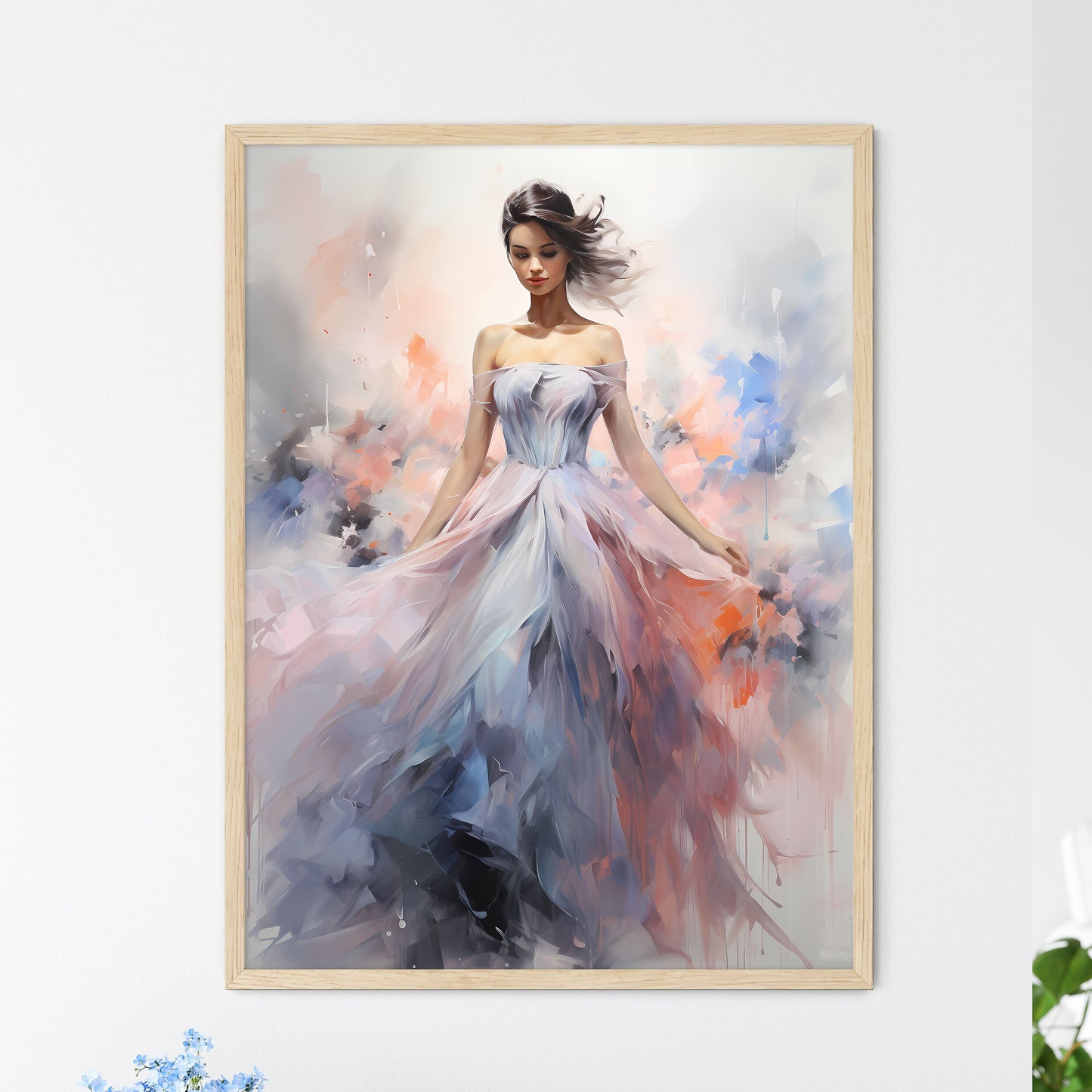 Painting Of A Woman In A Dress Art Print Default Title