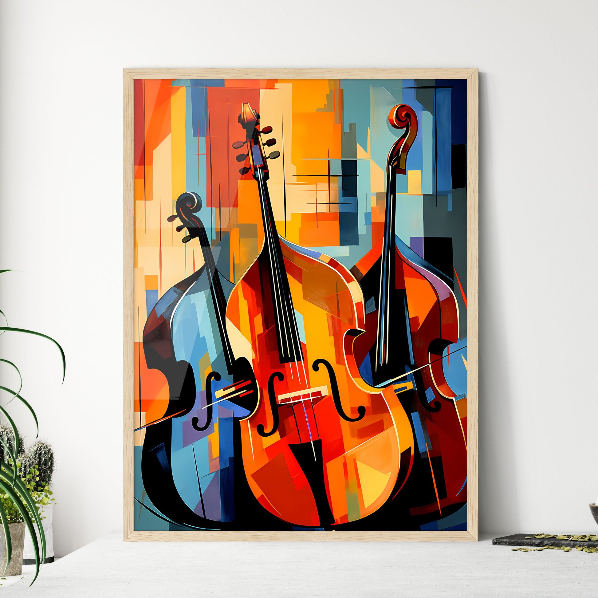 Painting Of Two Cellos Art Print Default Title