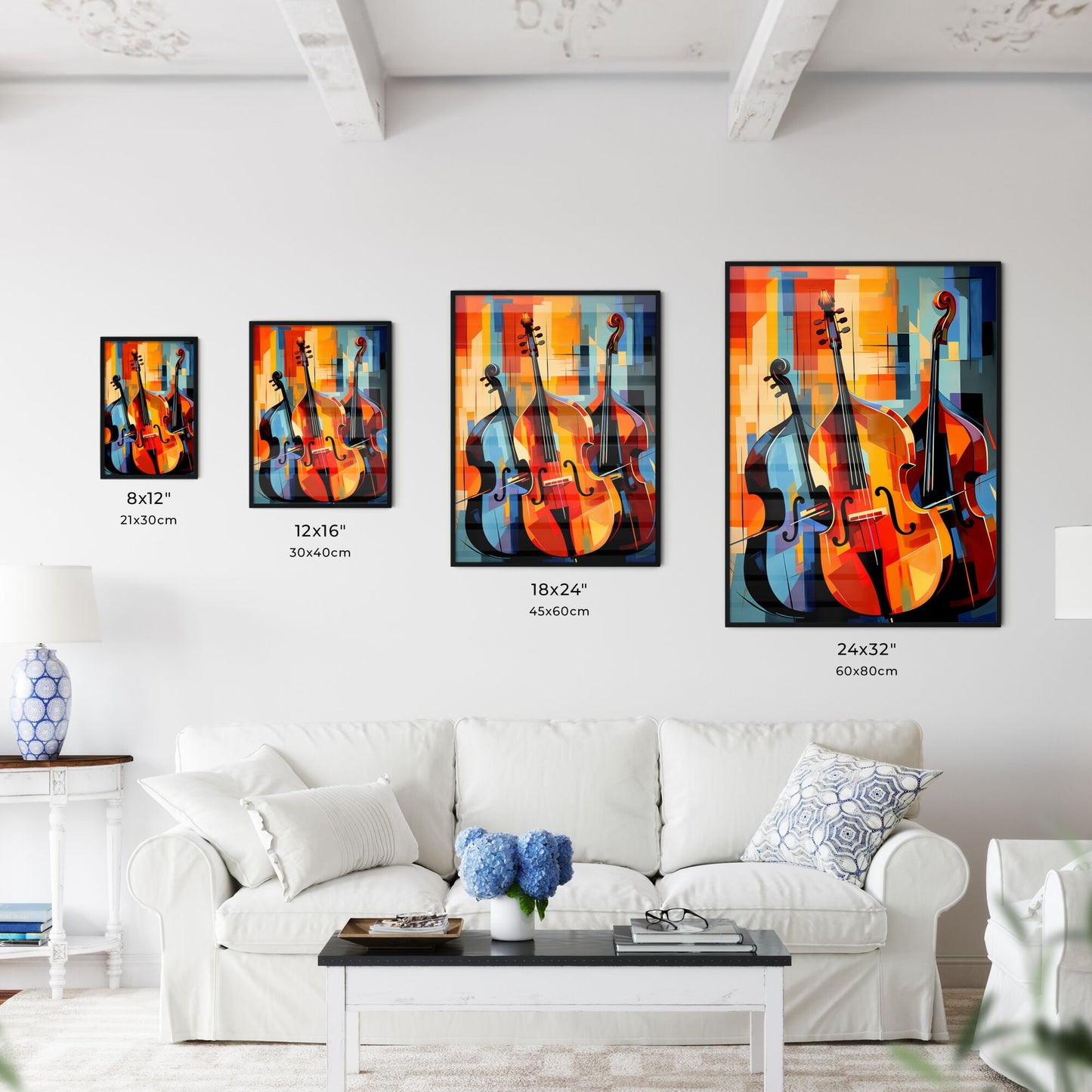 Painting Of Two Cellos Art Print Default Title