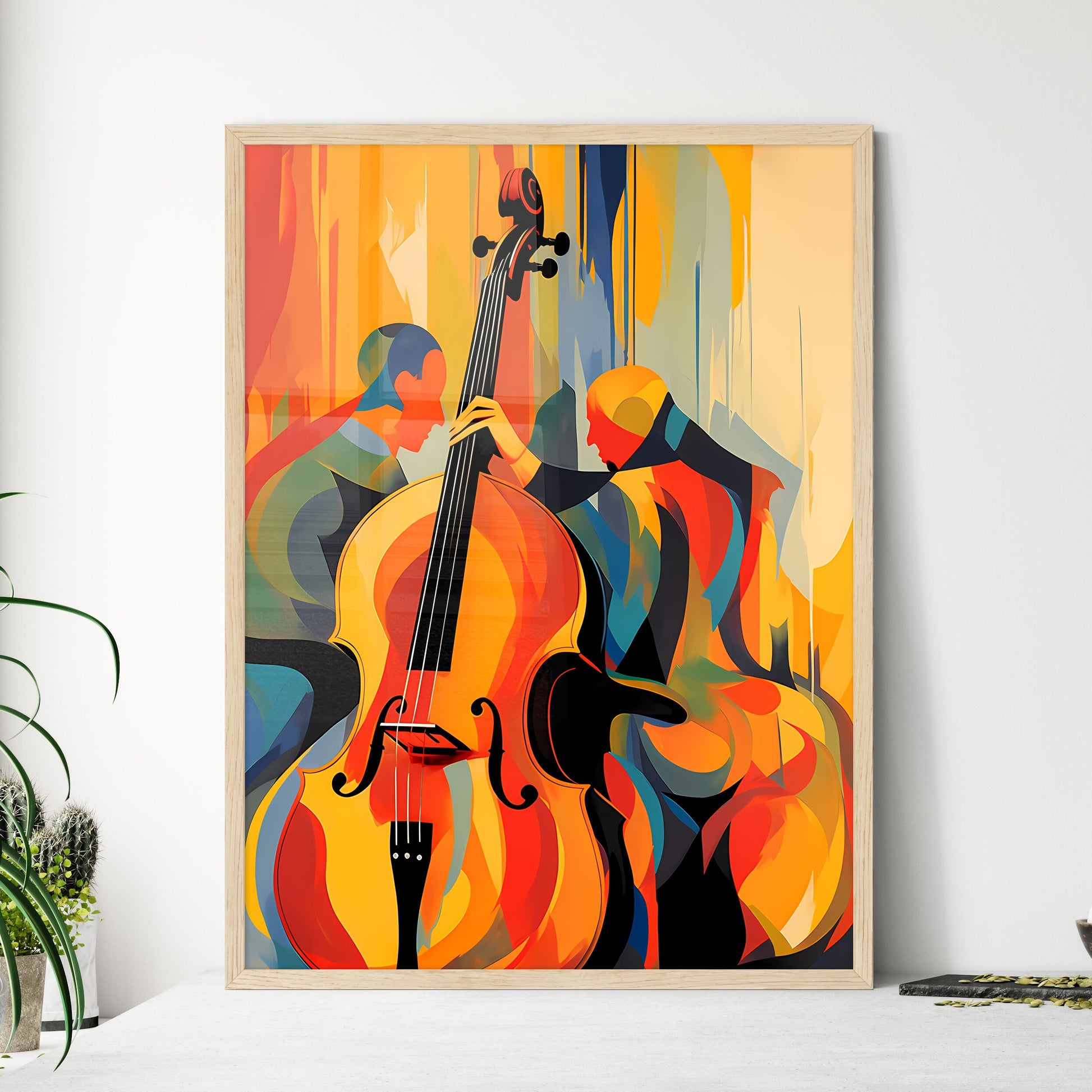 Man Playing A Cello Art Print Default Title