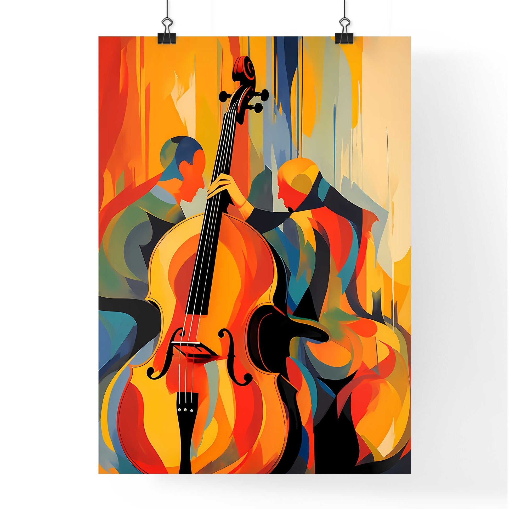 Man Playing A Cello Art Print Default Title