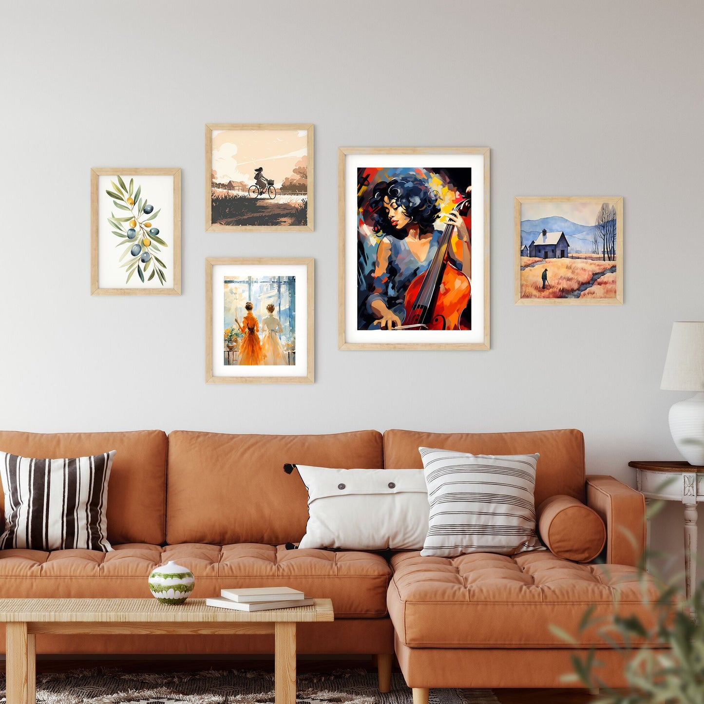 Woman Playing A Cello Art Print Default Title