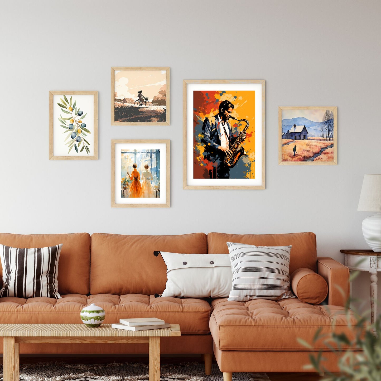 Man Playing A Saxophone Art Print Default Title