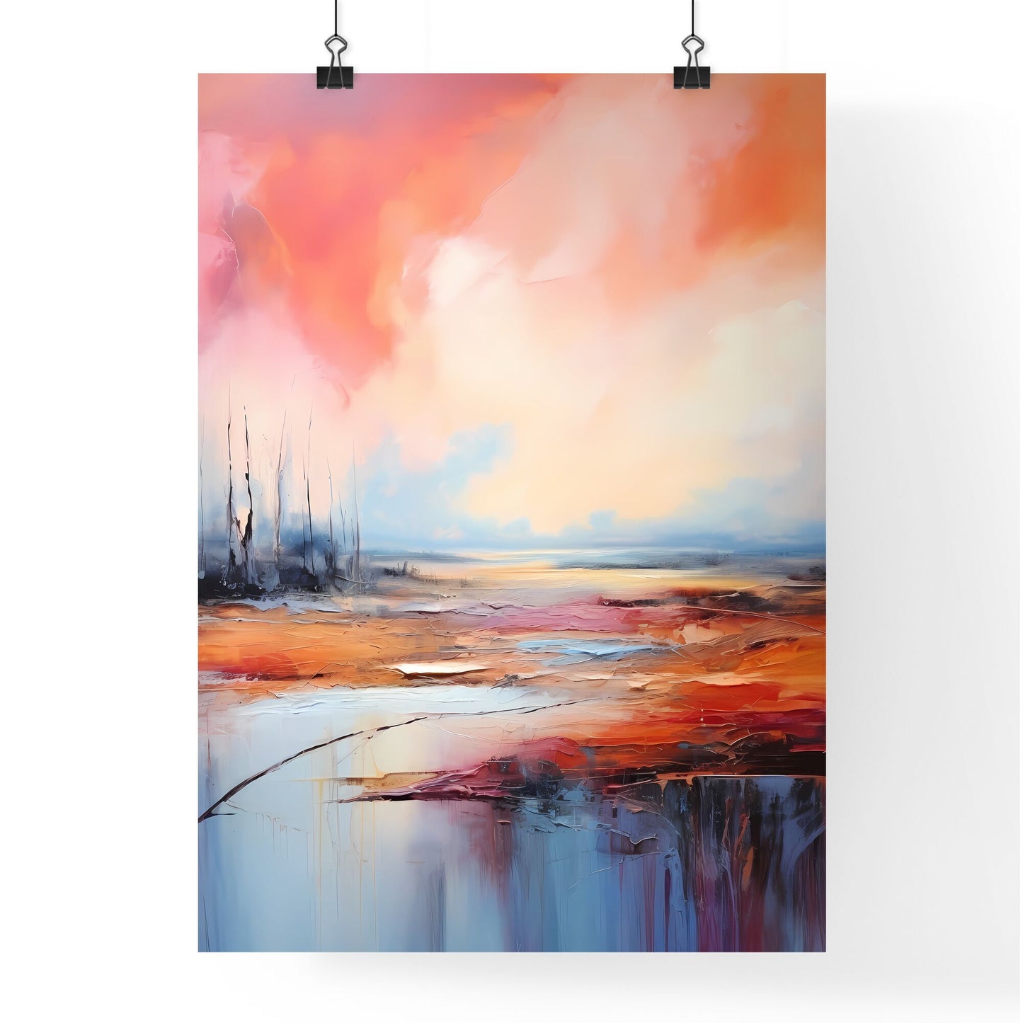 Painting Of A Landscape Art Print Default Title