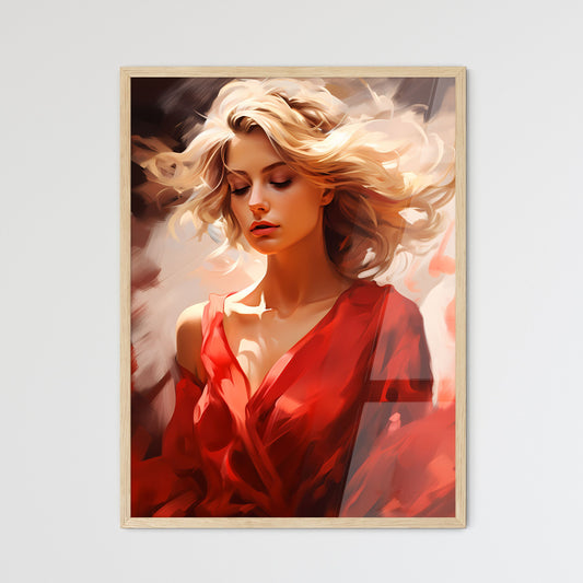 Woman In A Red Dress Art Print Default Title