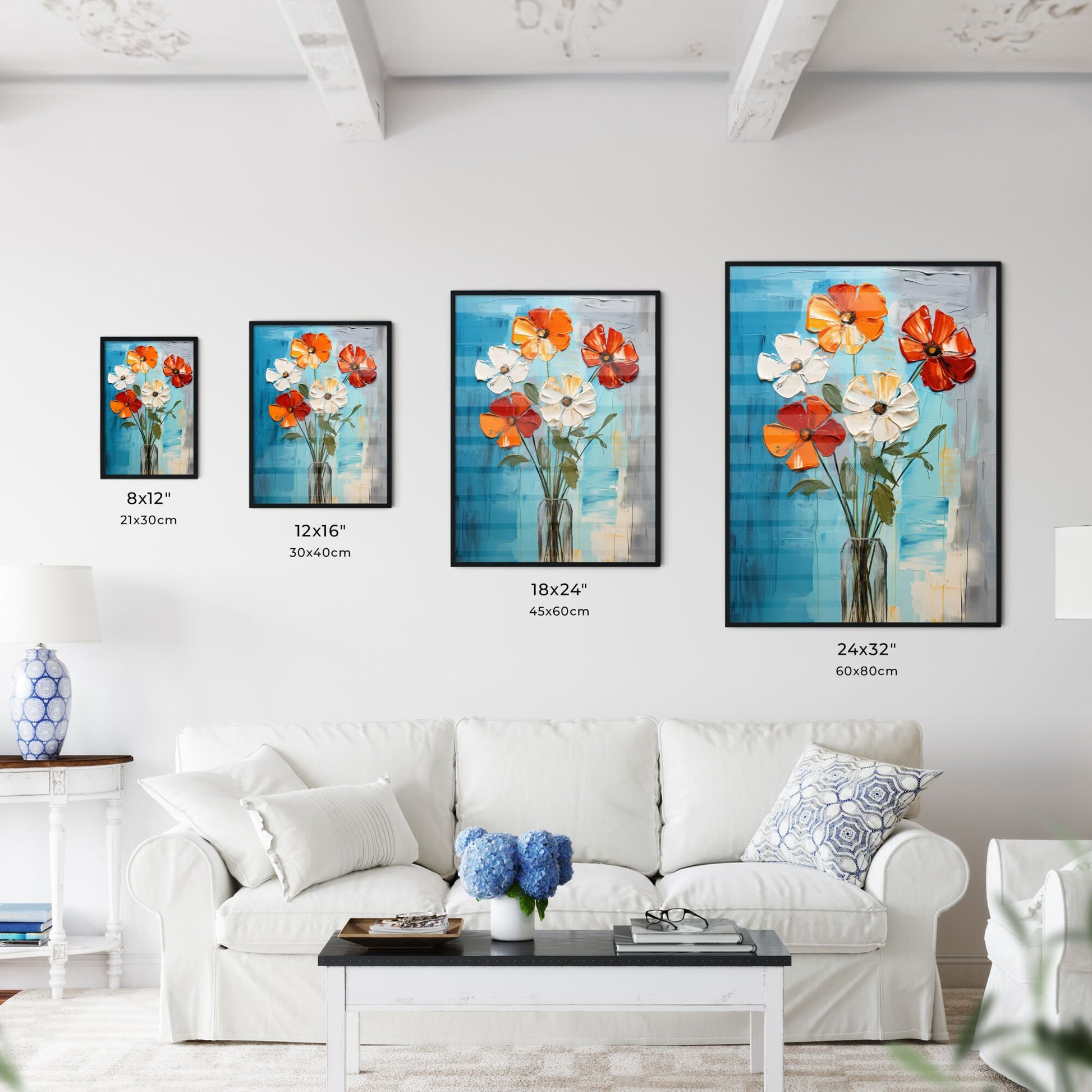 Painting Of Flowers In A Vase Art Print Default Title