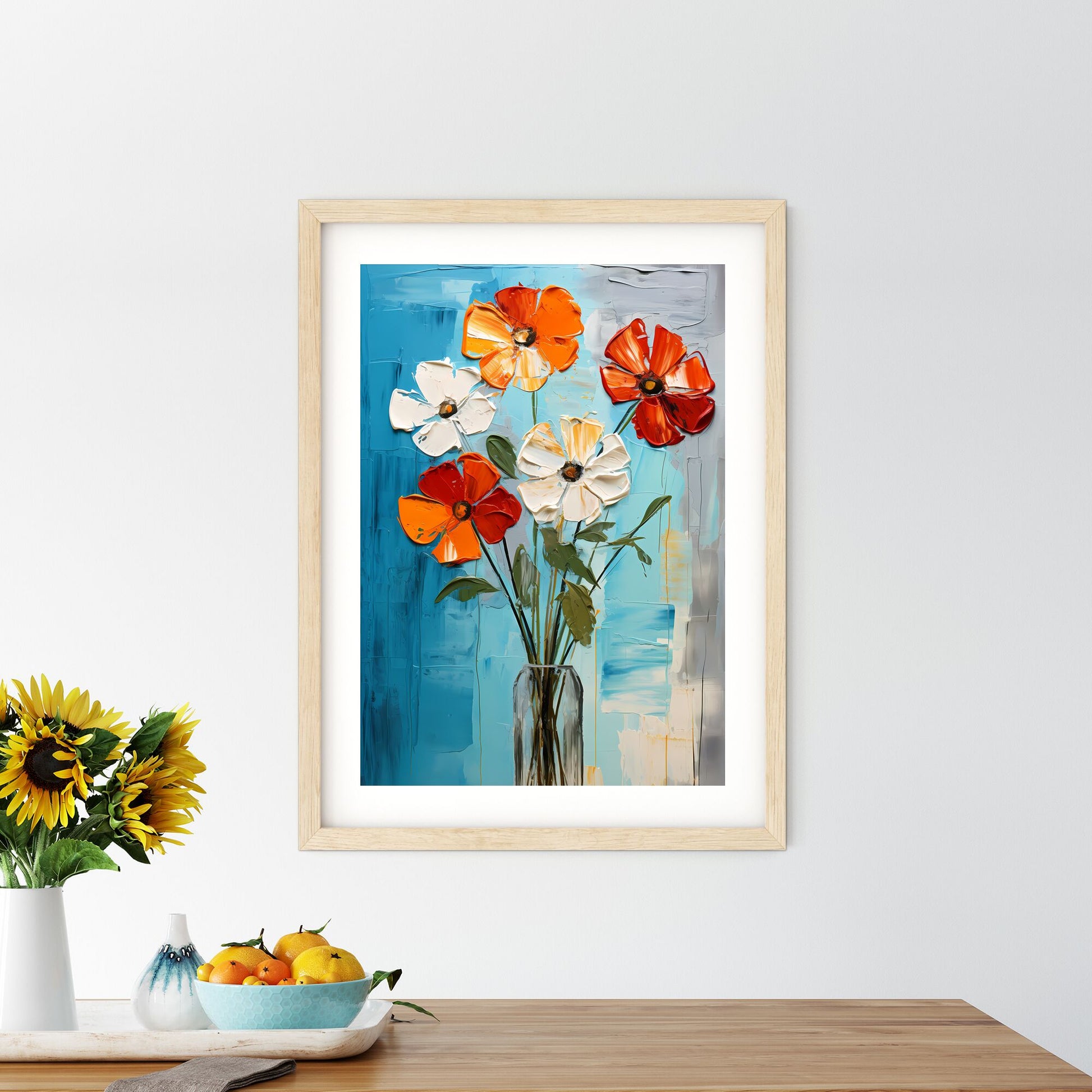 Painting Of Flowers In A Vase Art Print Default Title