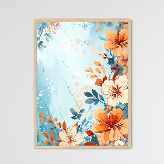 Painting Of Flowers And Leaves Art Print Default Title