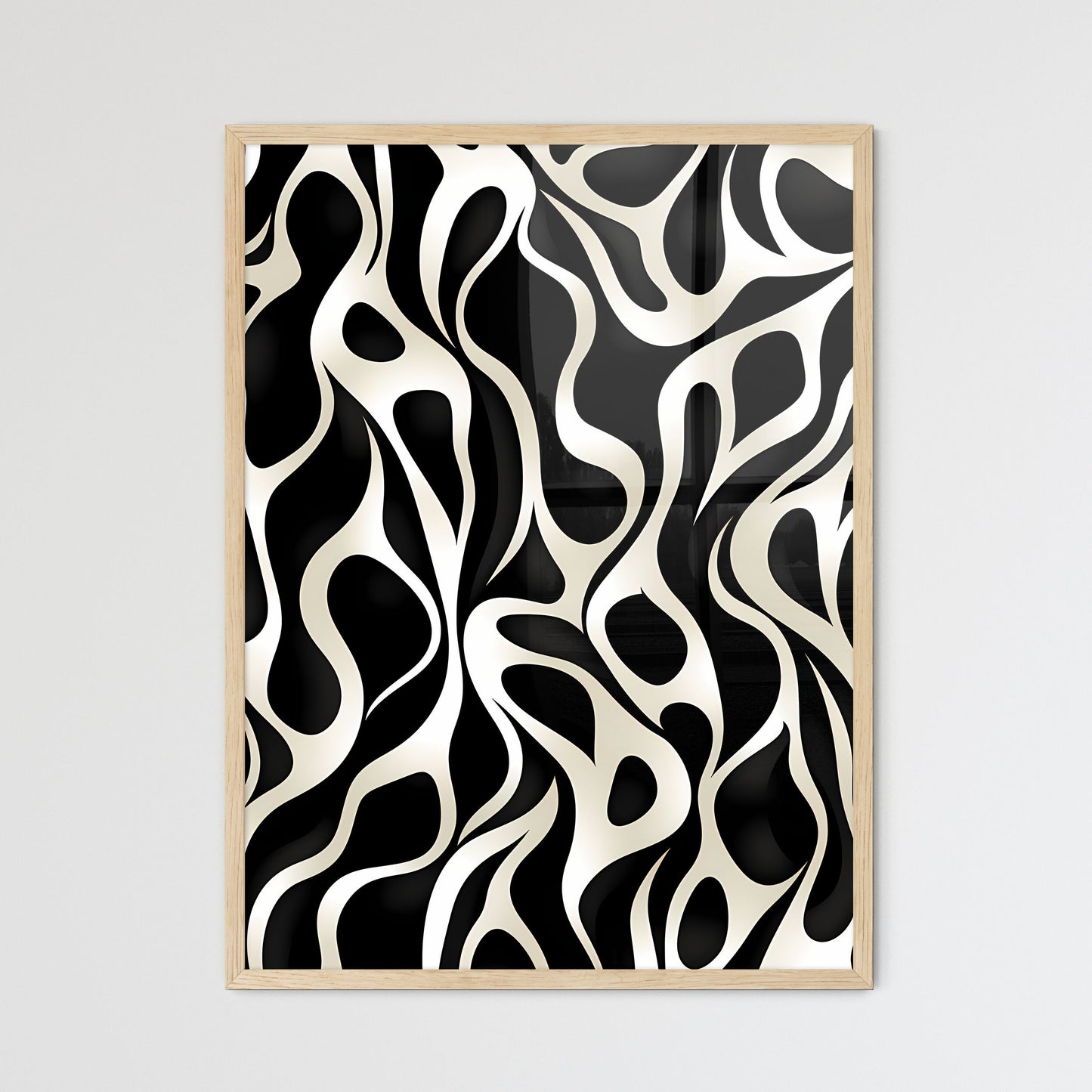 Black And White Pattern Art Print Default Title