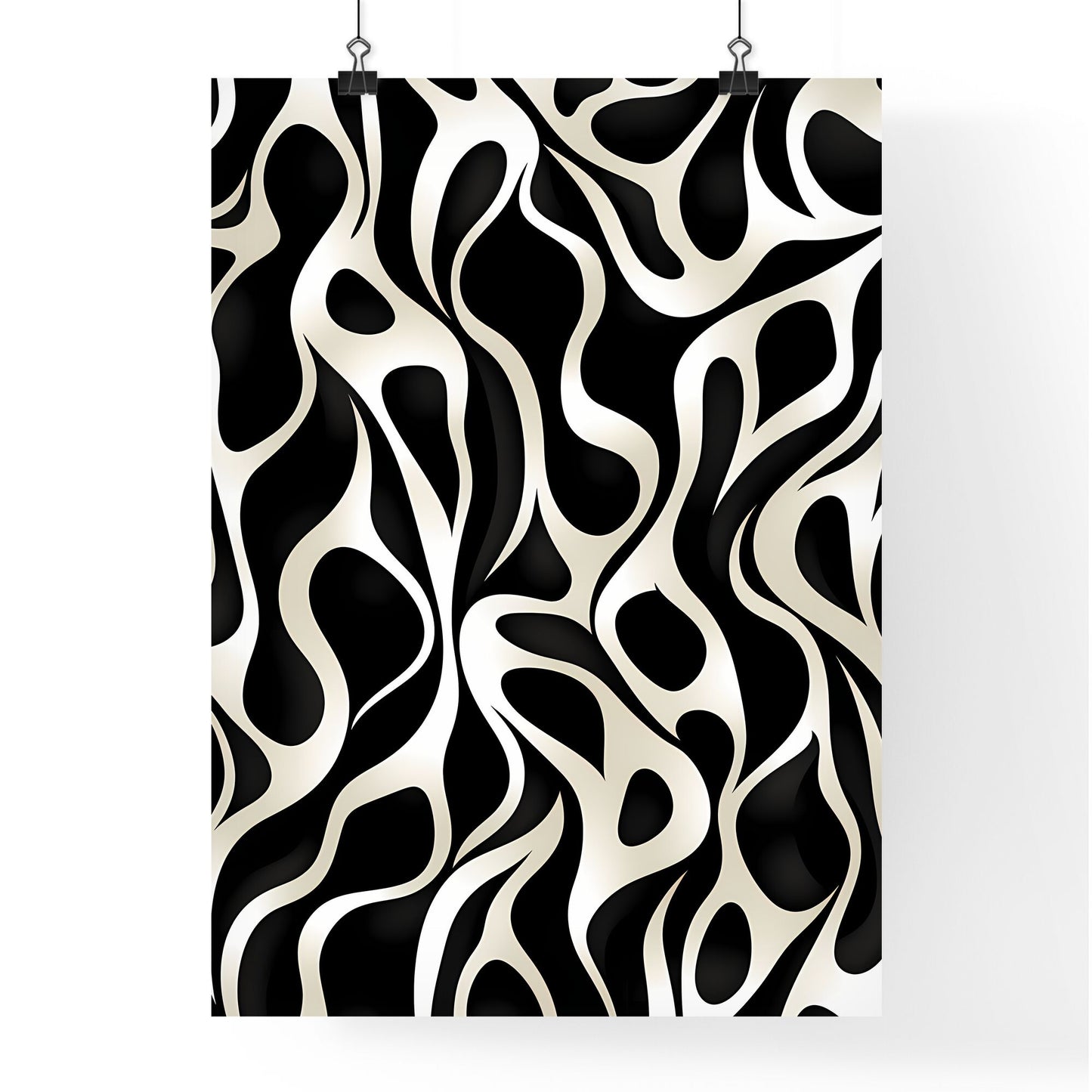 Black And White Pattern Art Print Default Title