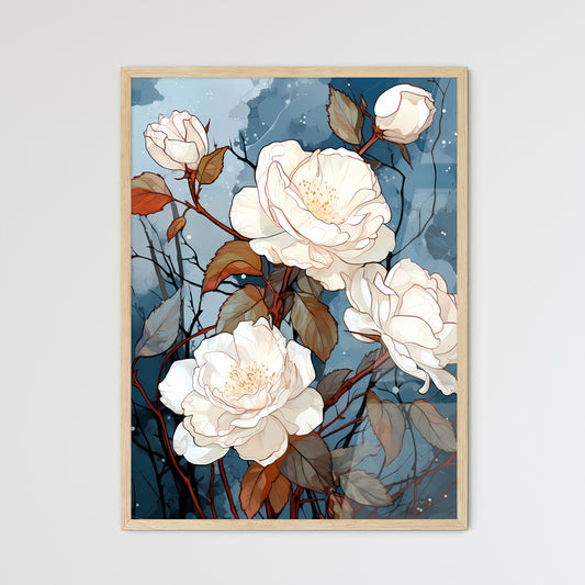 White Flowers On A Branch Art Print Default Title