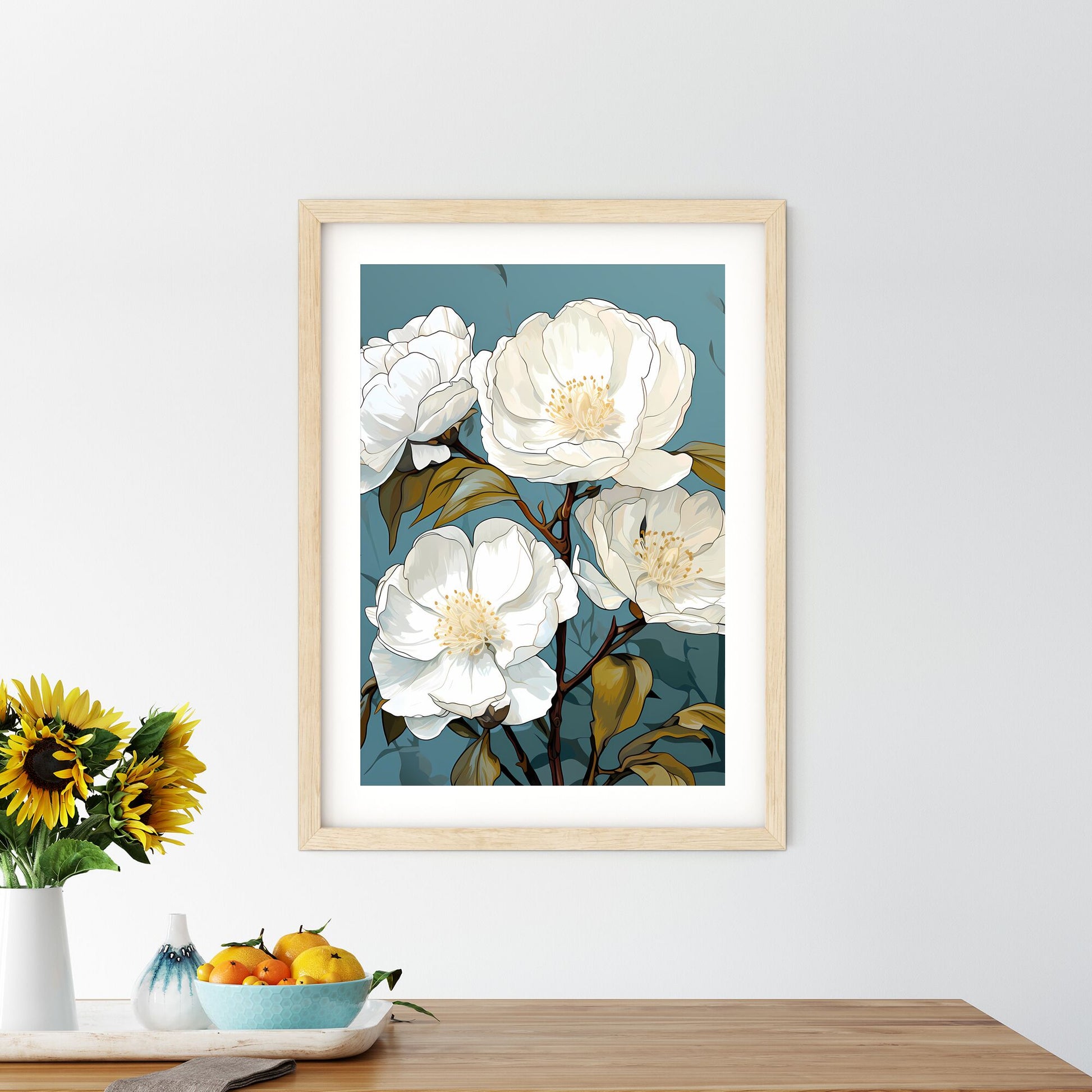 Close Up Of A Flower Art Print Default Title