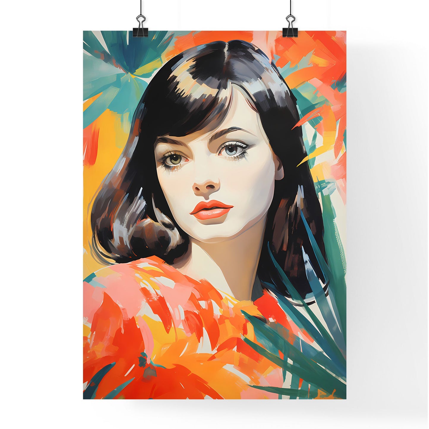 Painting Of A Woman Art Print Default Title