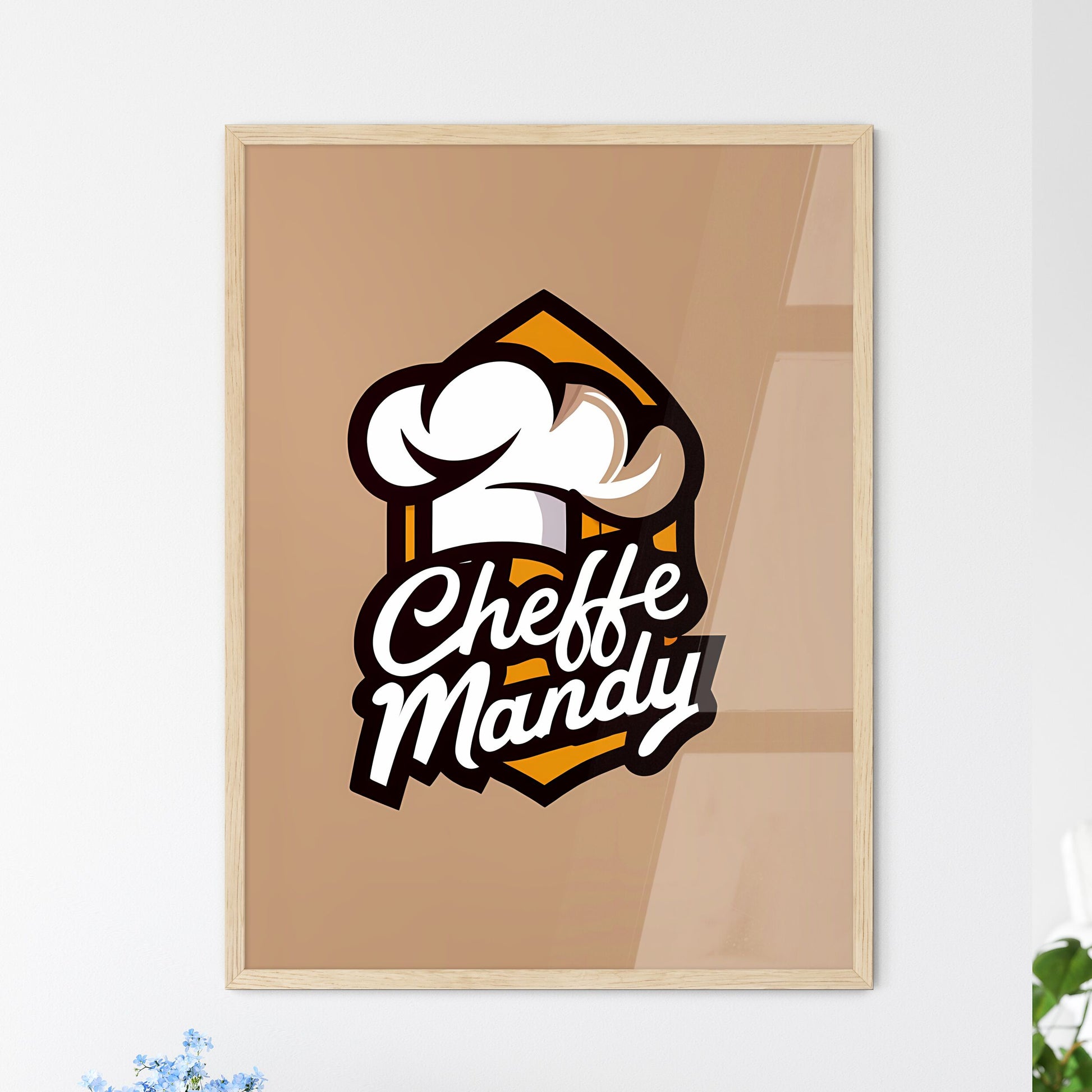 Cheffe Mandy - A Logo For A Restaurant Art Print Default Title