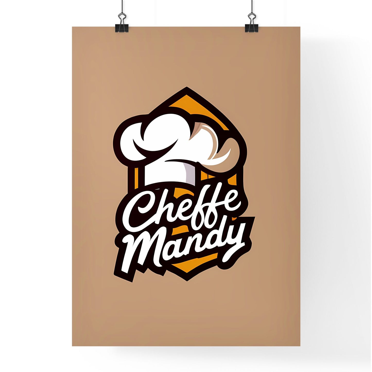 Cheffe Mandy - A Logo For A Restaurant Art Print Default Title