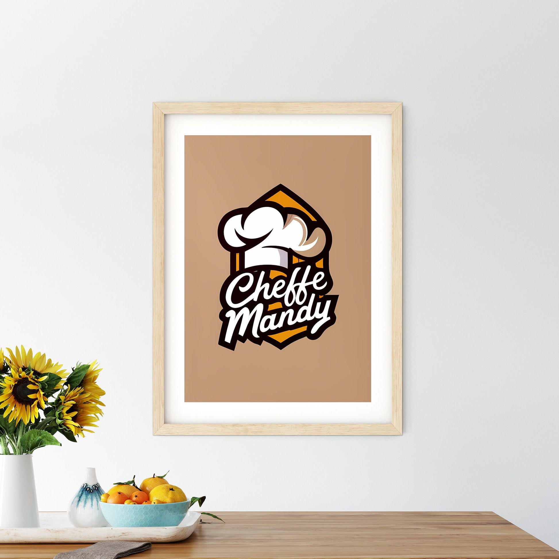 Cheffe Mandy - A Logo For A Restaurant Art Print Default Title