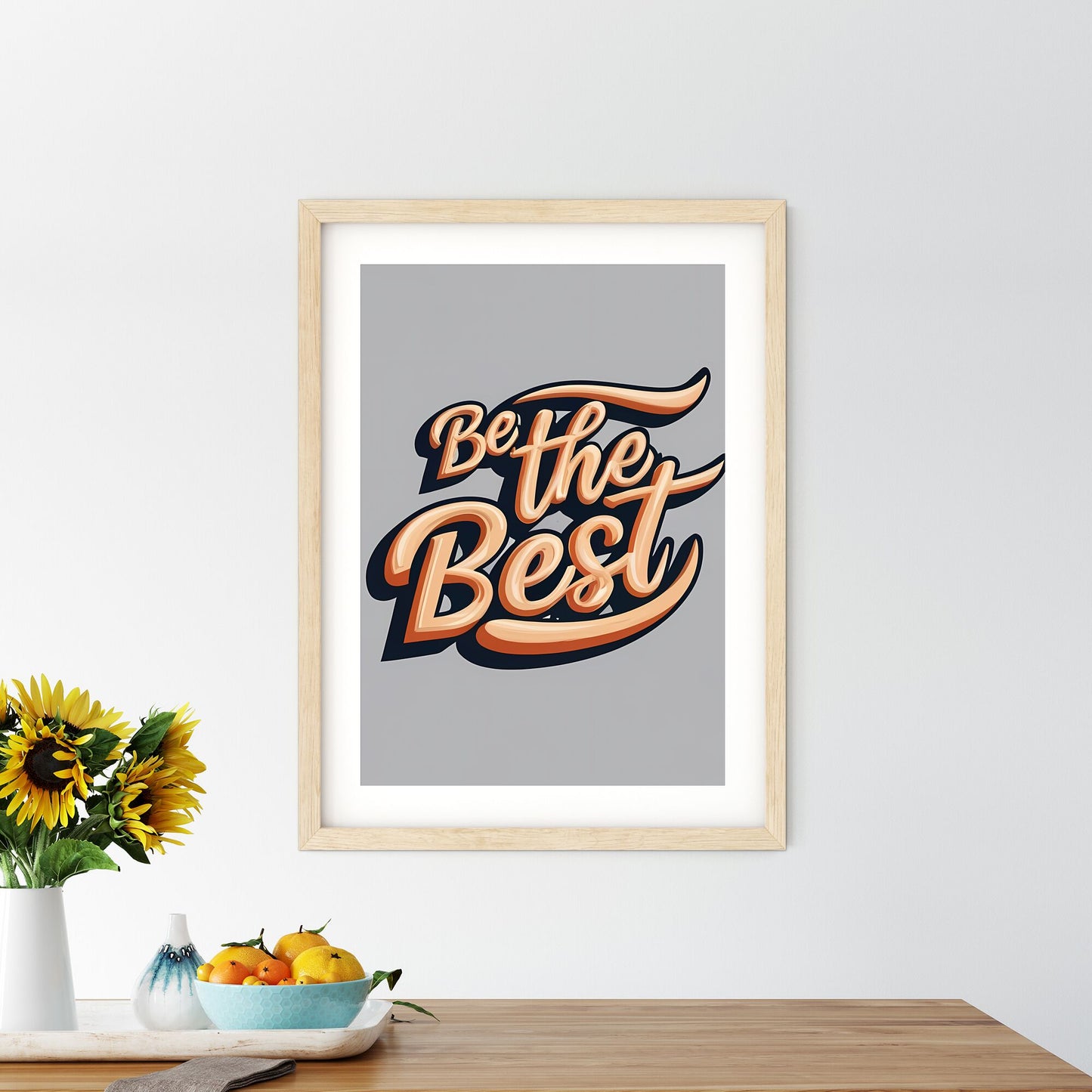 Be The Best - A Close Up Of A Logo Art Print Default Title