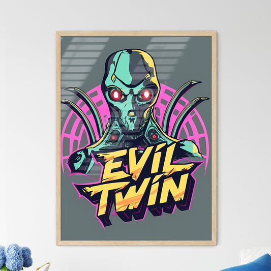 Evil Twin - A Cartoon Character With Text Art Print Default Title