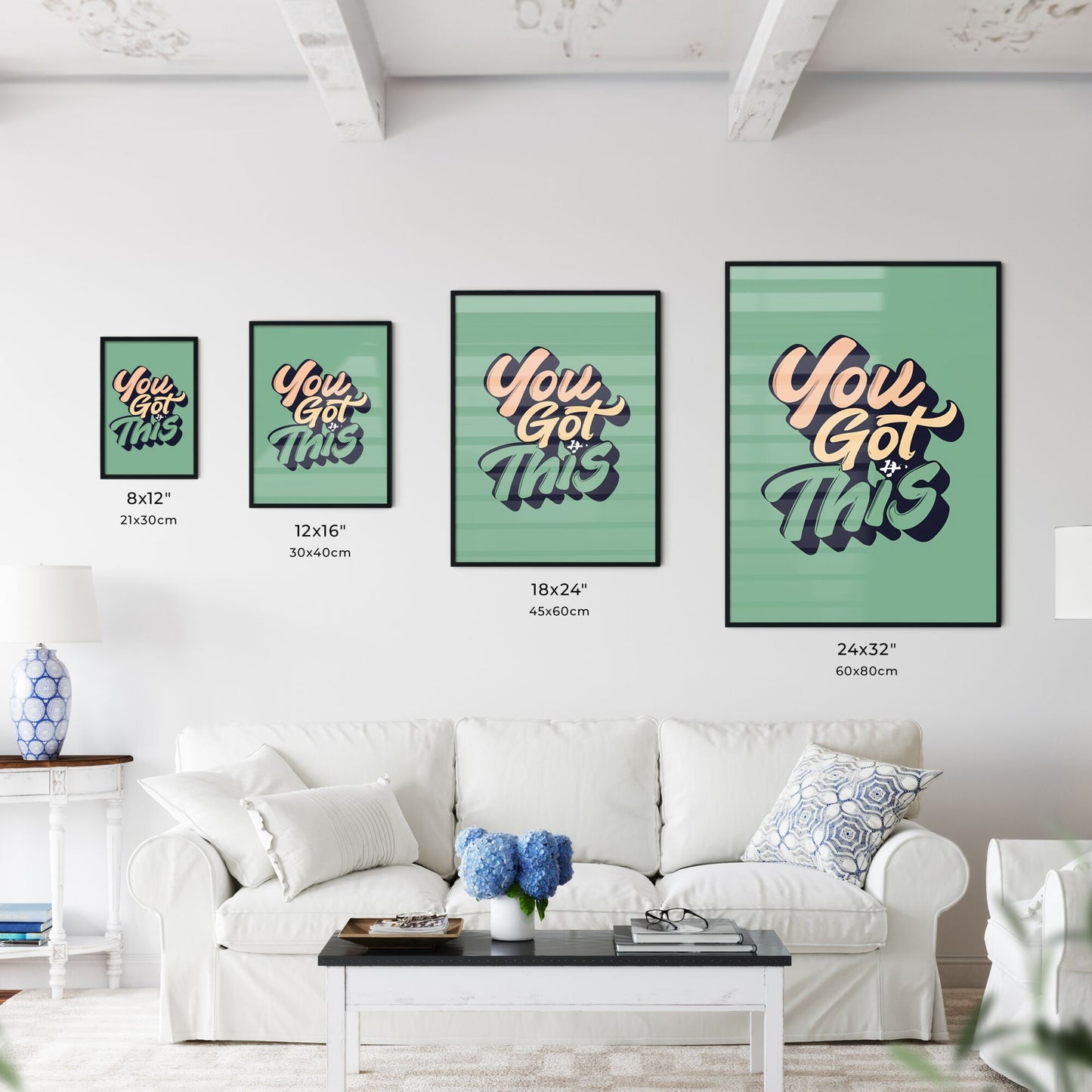 You Got This - A Green Background With Words Art Print Default Title