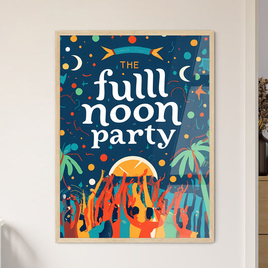 Full Moon Party - A Poster With A Group Of People Dancing Default Title
