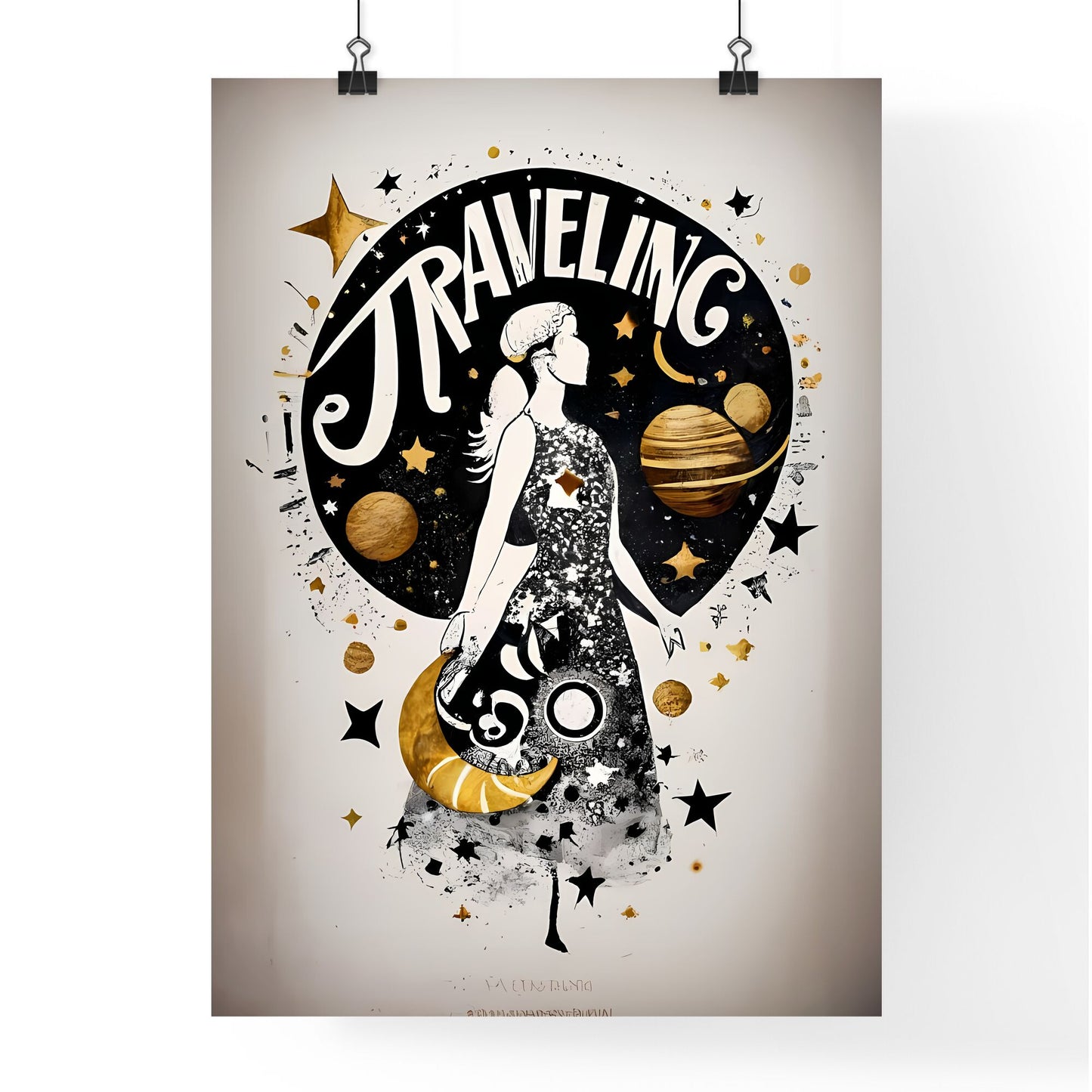 Traveling - A Graphic Of A Woman In A Dress Default Title