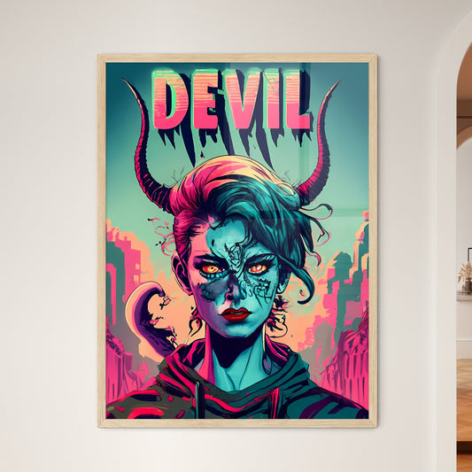 Devil - A Woman With Horns On Her Face Default Title