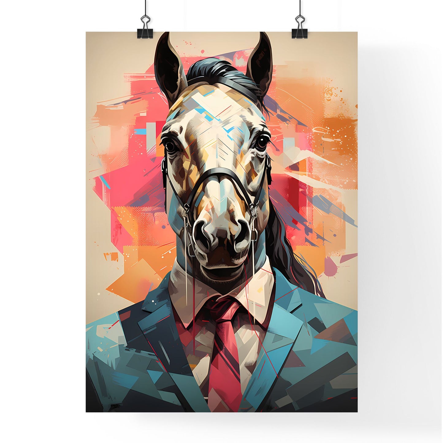 Horsemen - A Horse Wearing A Suit And Tie Default Title