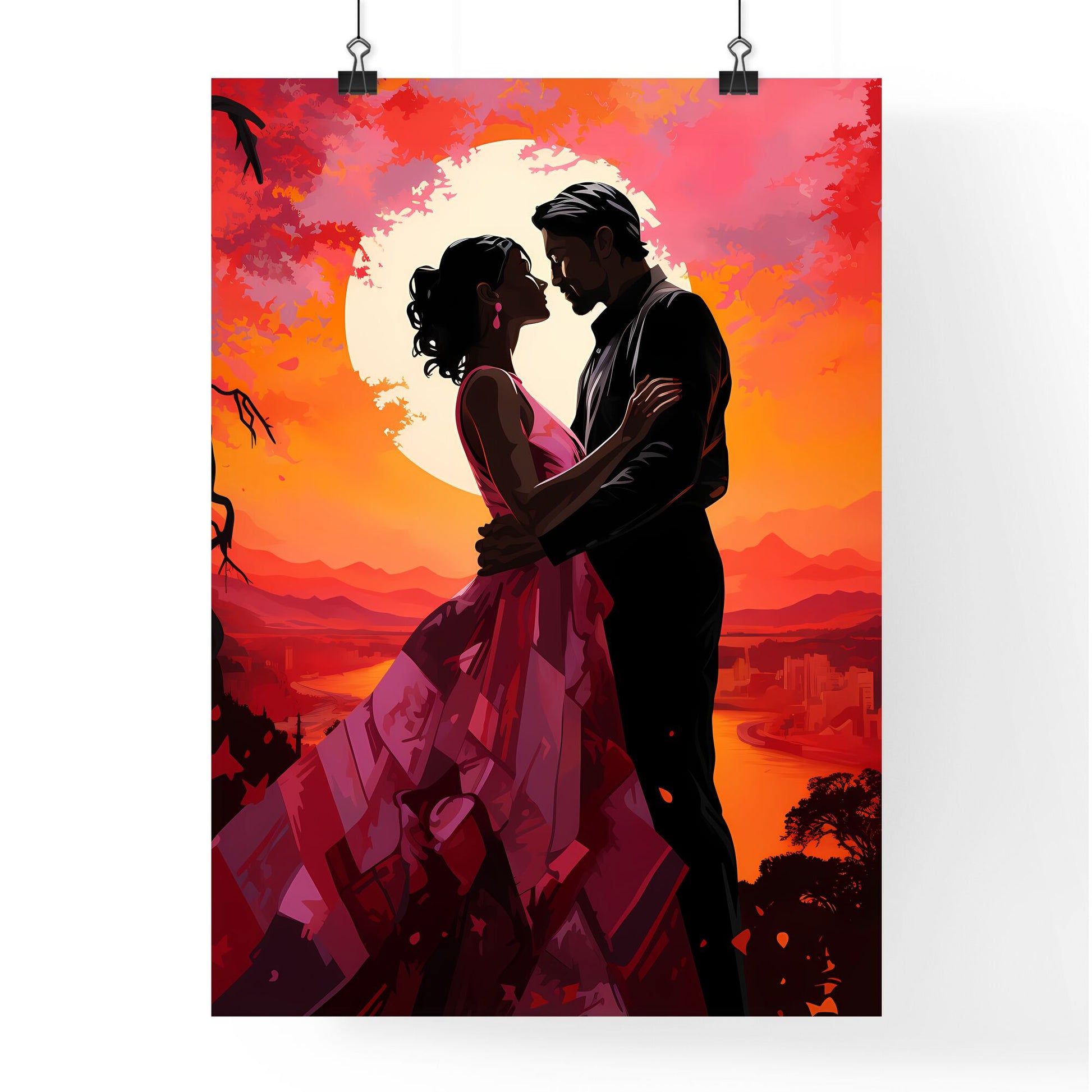 The Offer - A Man And Woman Kissing In Front Of A Sunset Default Title