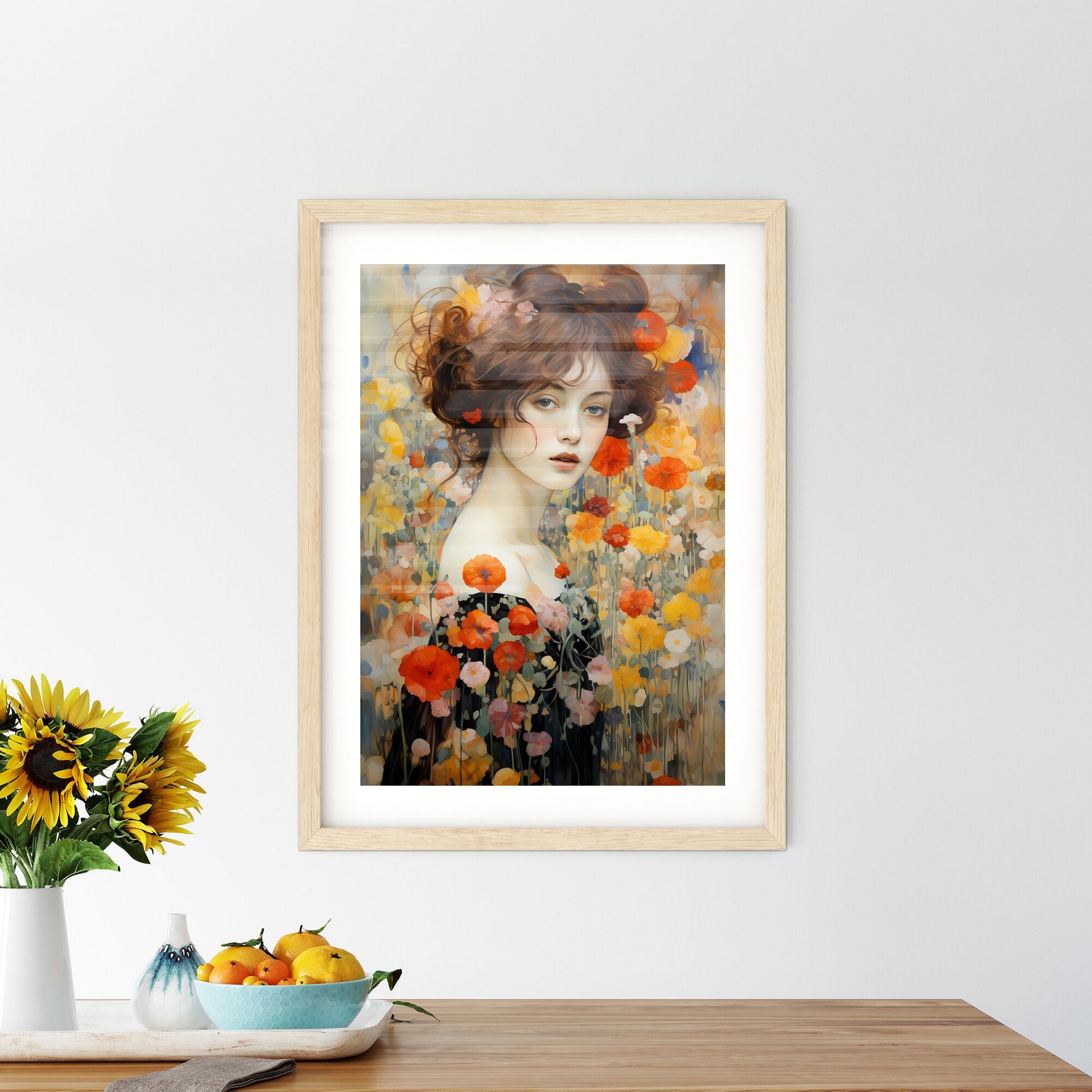 Impressionism - A Woman With Red Hair And Flowers Default Title