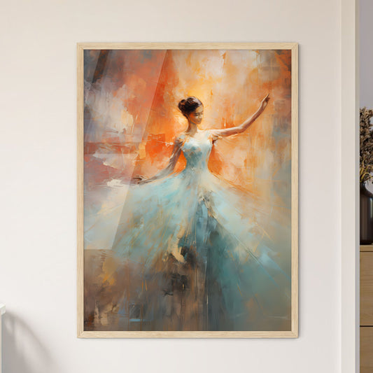 The Ballerina - A Painting Of A Woman In A White Dress Default Title