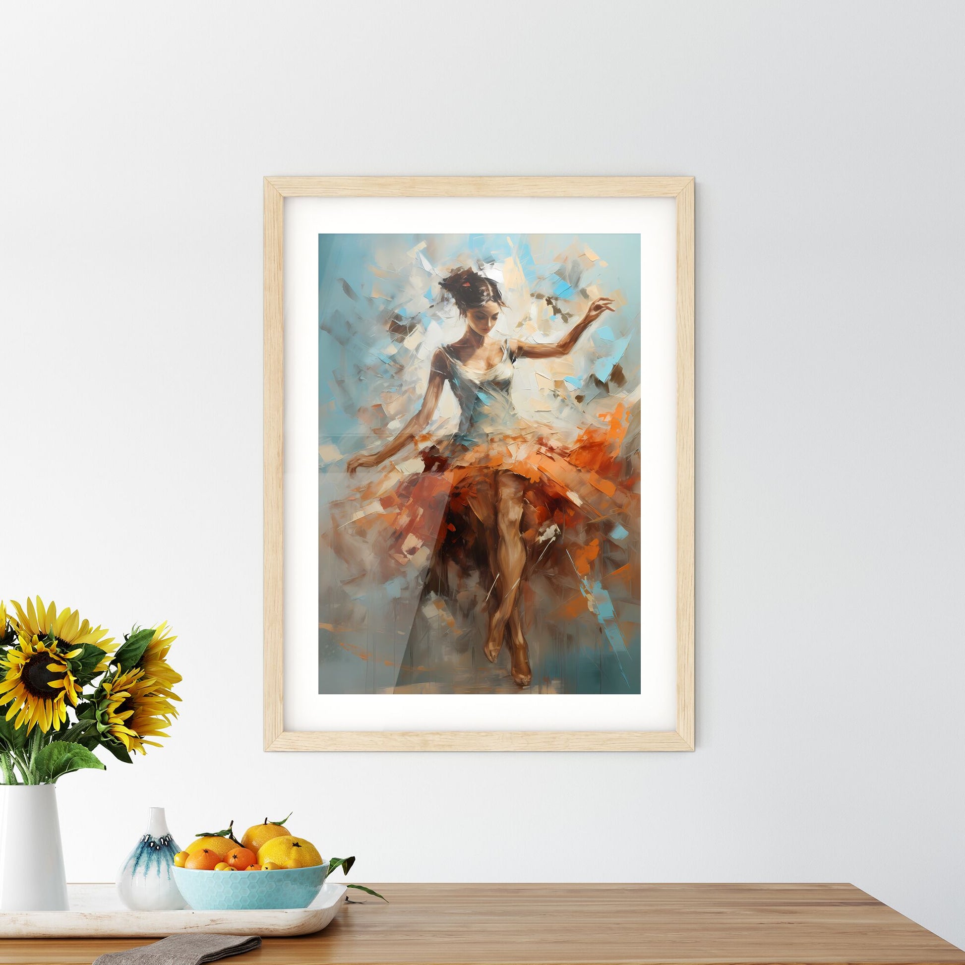 The Ballerina - A Painting Of A Woman In A Dress Default Title