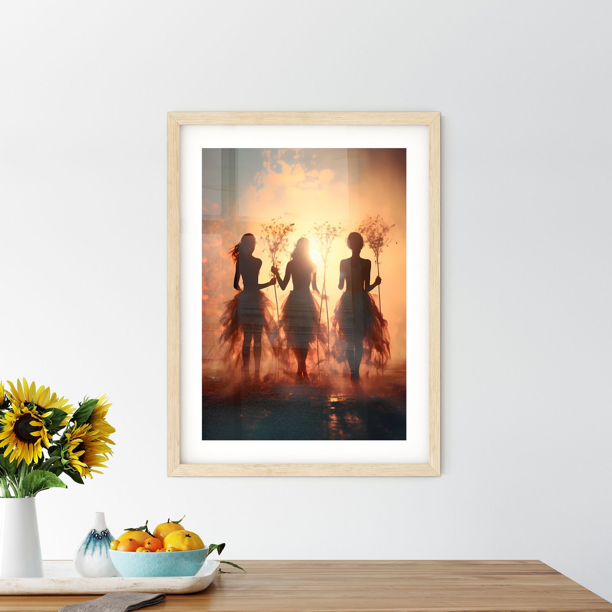 Fall - A Group Of Women In Dresses Holding Flowers Default Title