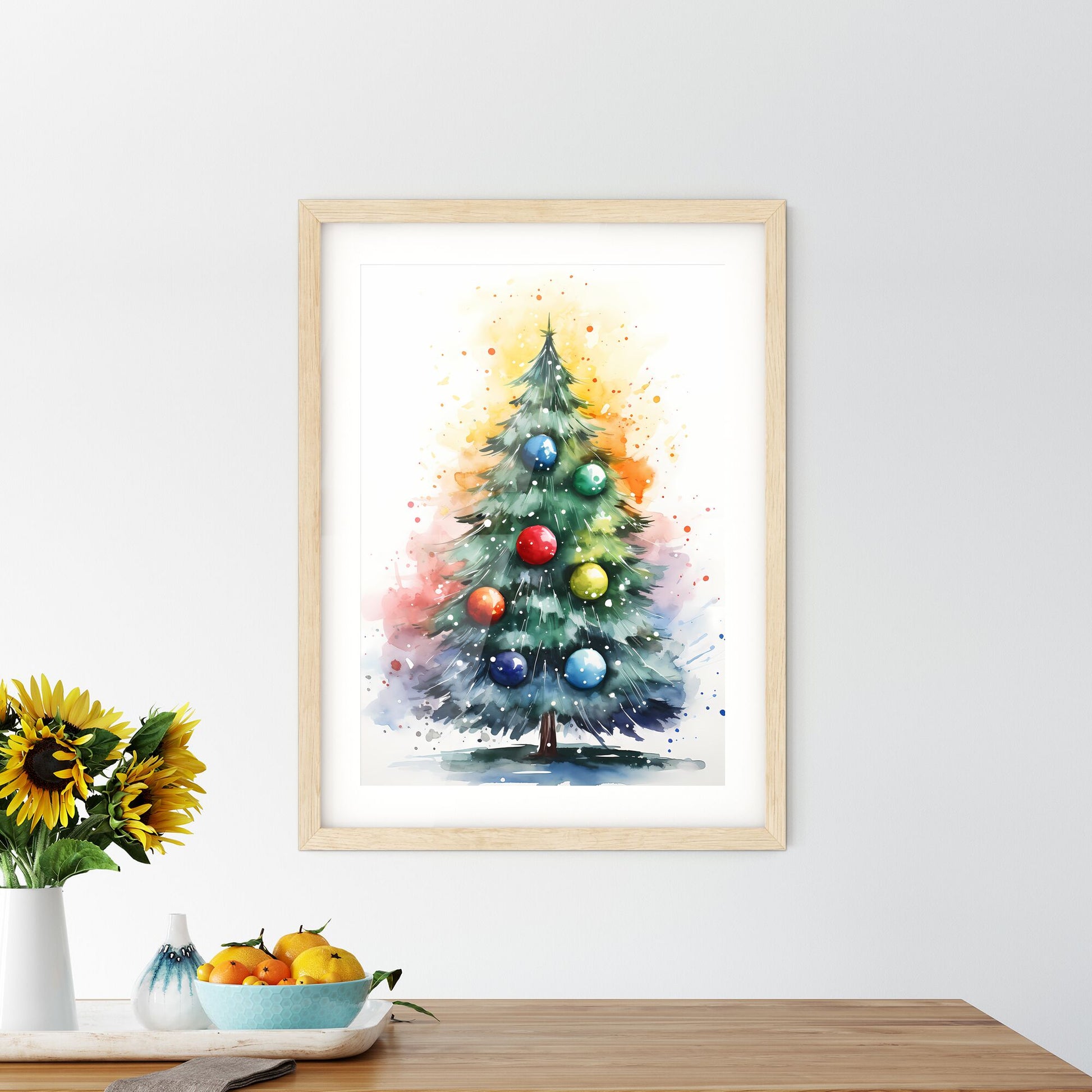 Holidays - A Watercolor Painting Of A Christmas Tree Default Title