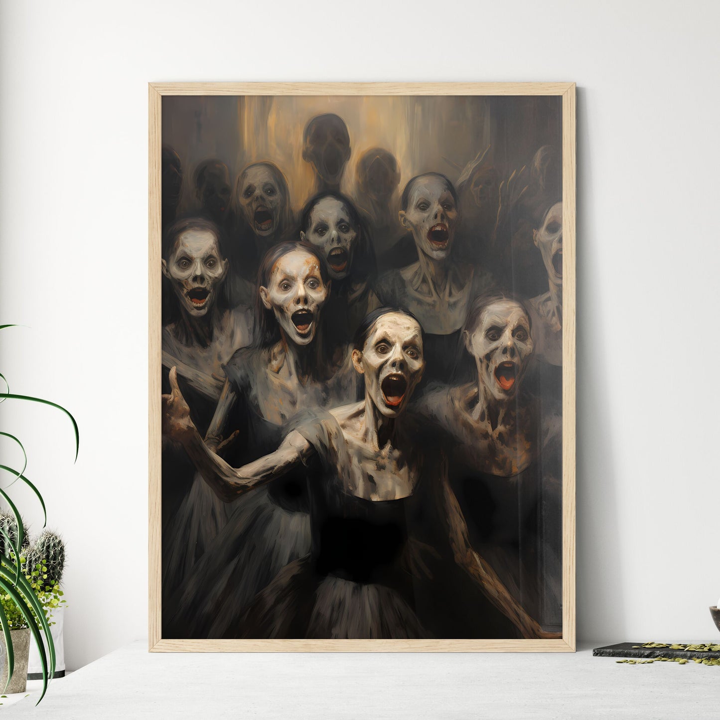 The Scream - A Group Of Women With Painted Faces Default Title