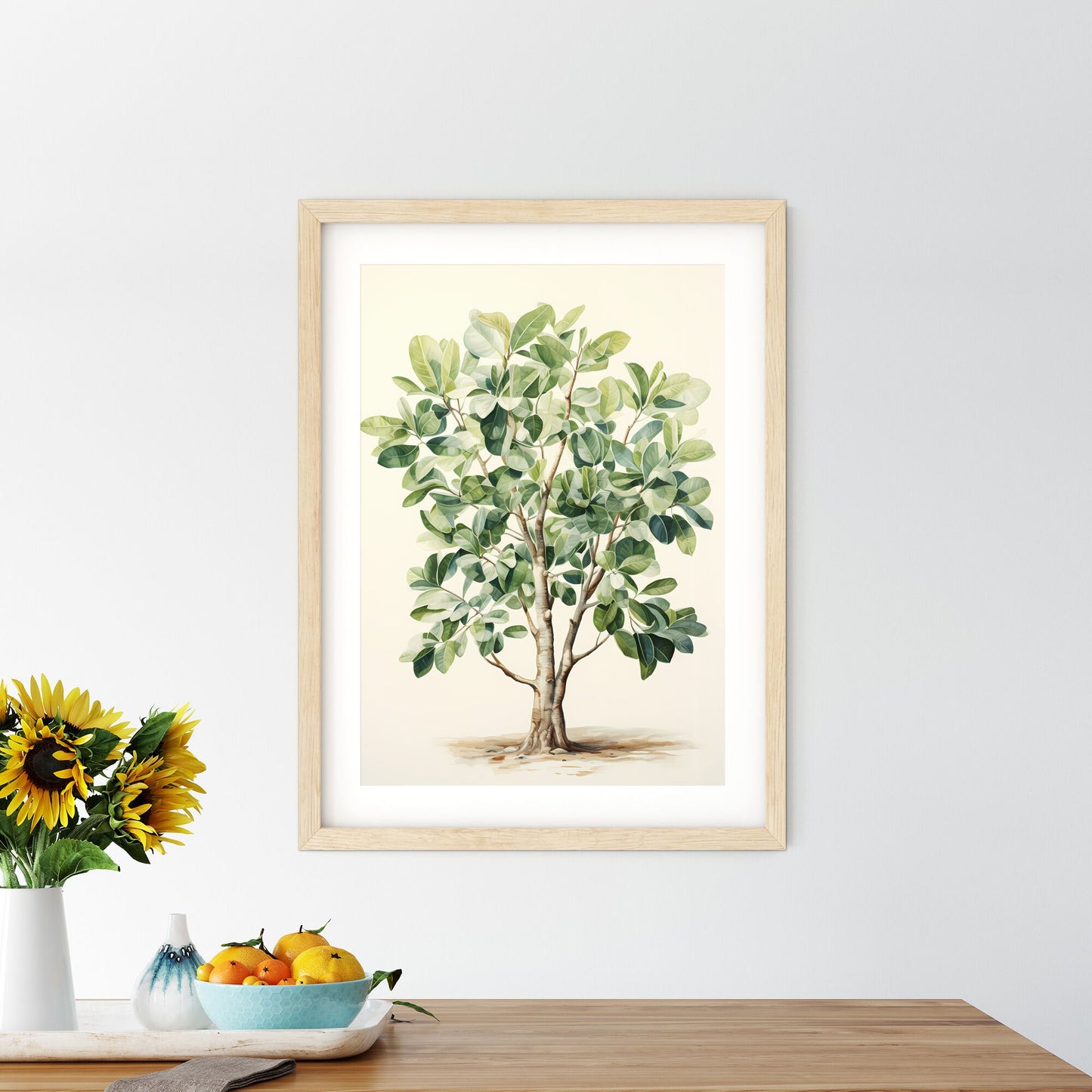 Olive Tree - A Watercolor Painting Of A Tree Default Title