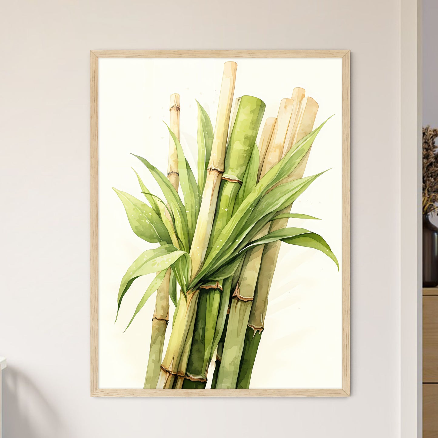 Sugar Cane - A Bunch Of Bamboo Stems With Leaves Default Title