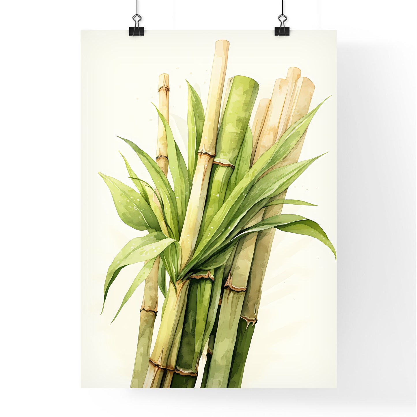 Sugar Cane - A Bunch Of Bamboo Stems With Leaves Default Title