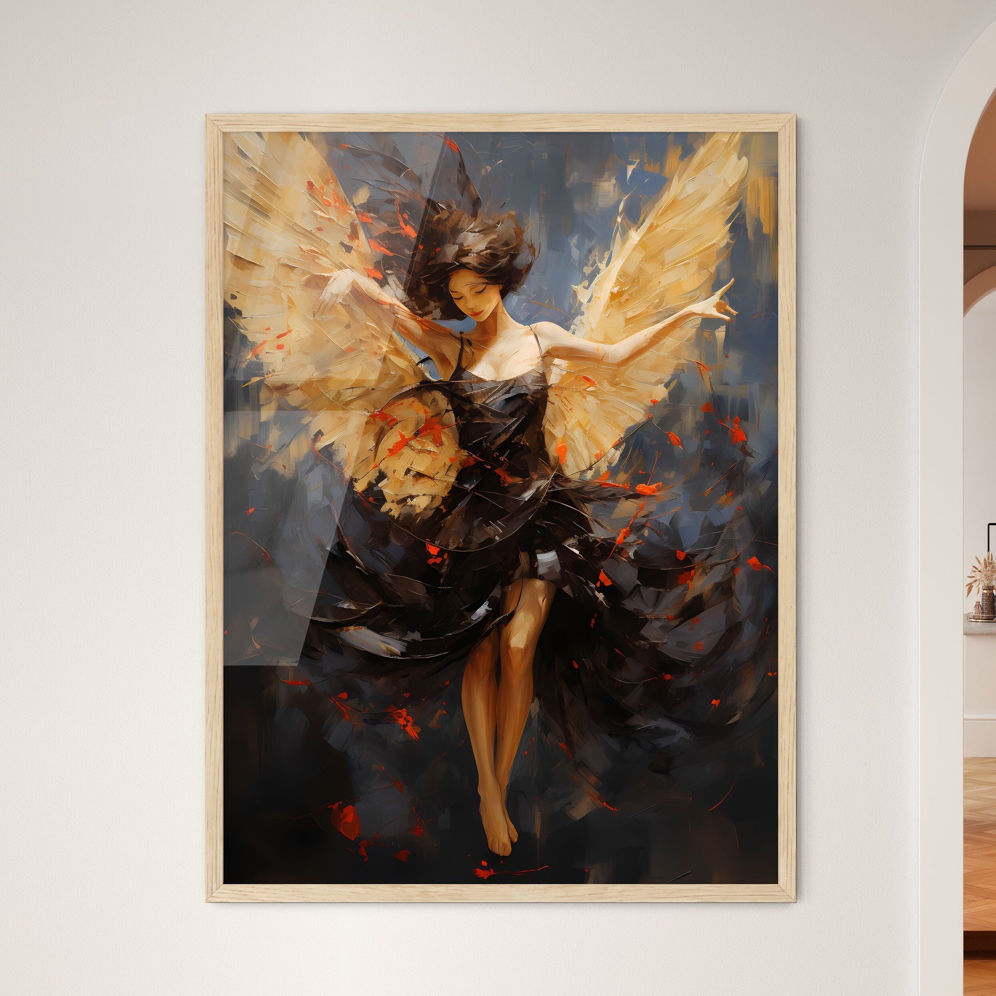 A Painting Of A Woman With Wings Default Title