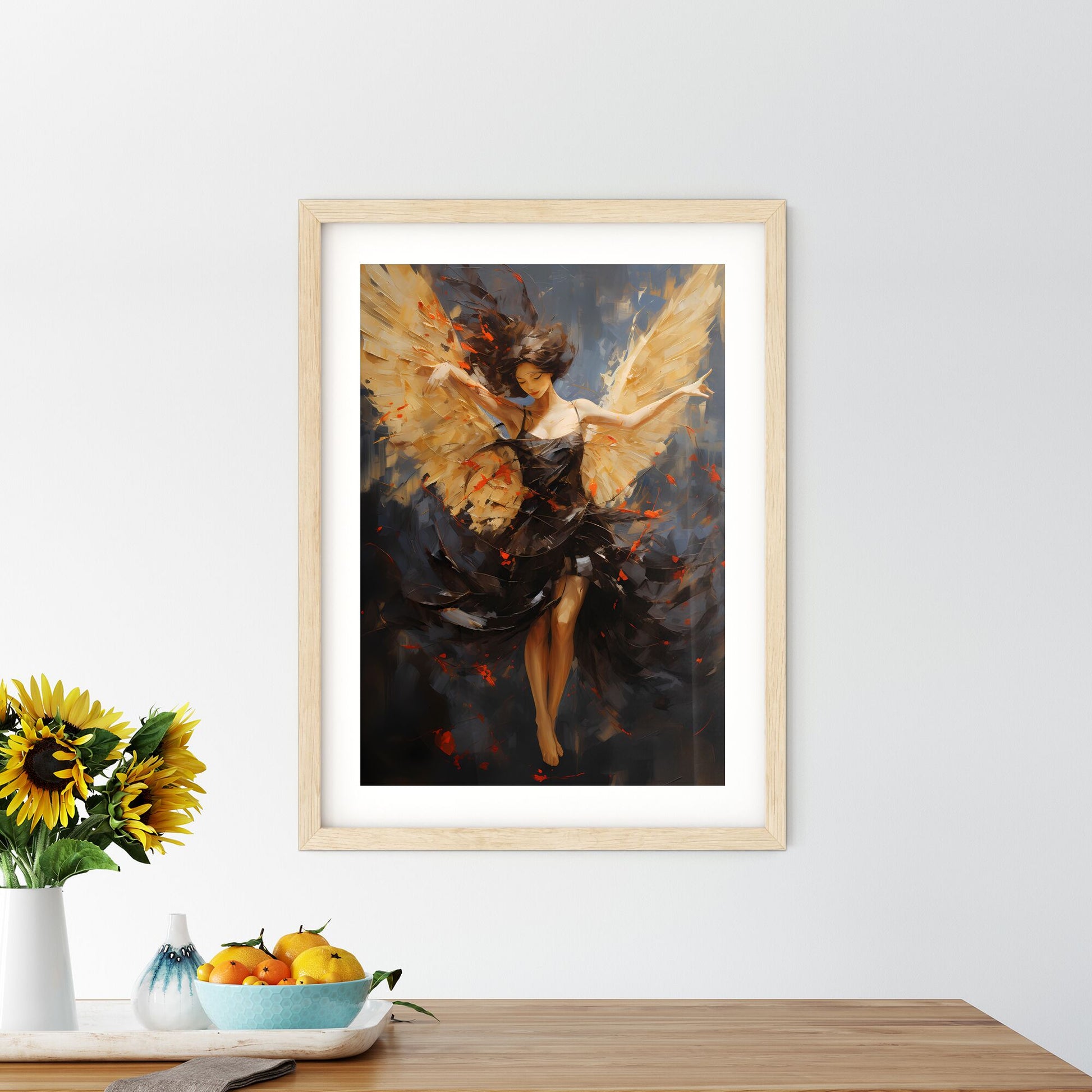 A Painting Of A Woman With Wings Default Title