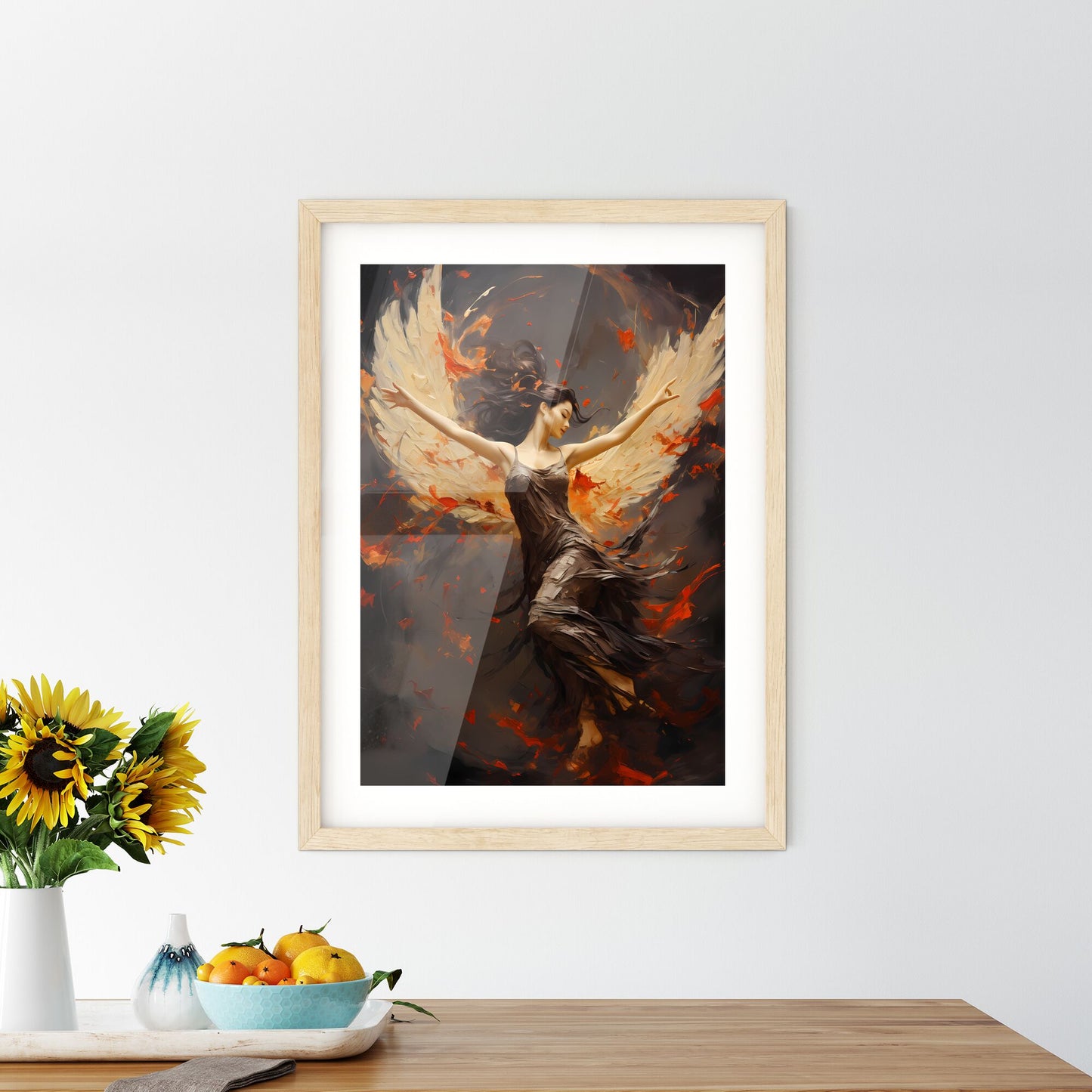 A Woman With Wings And Wings Spread Out Default Title