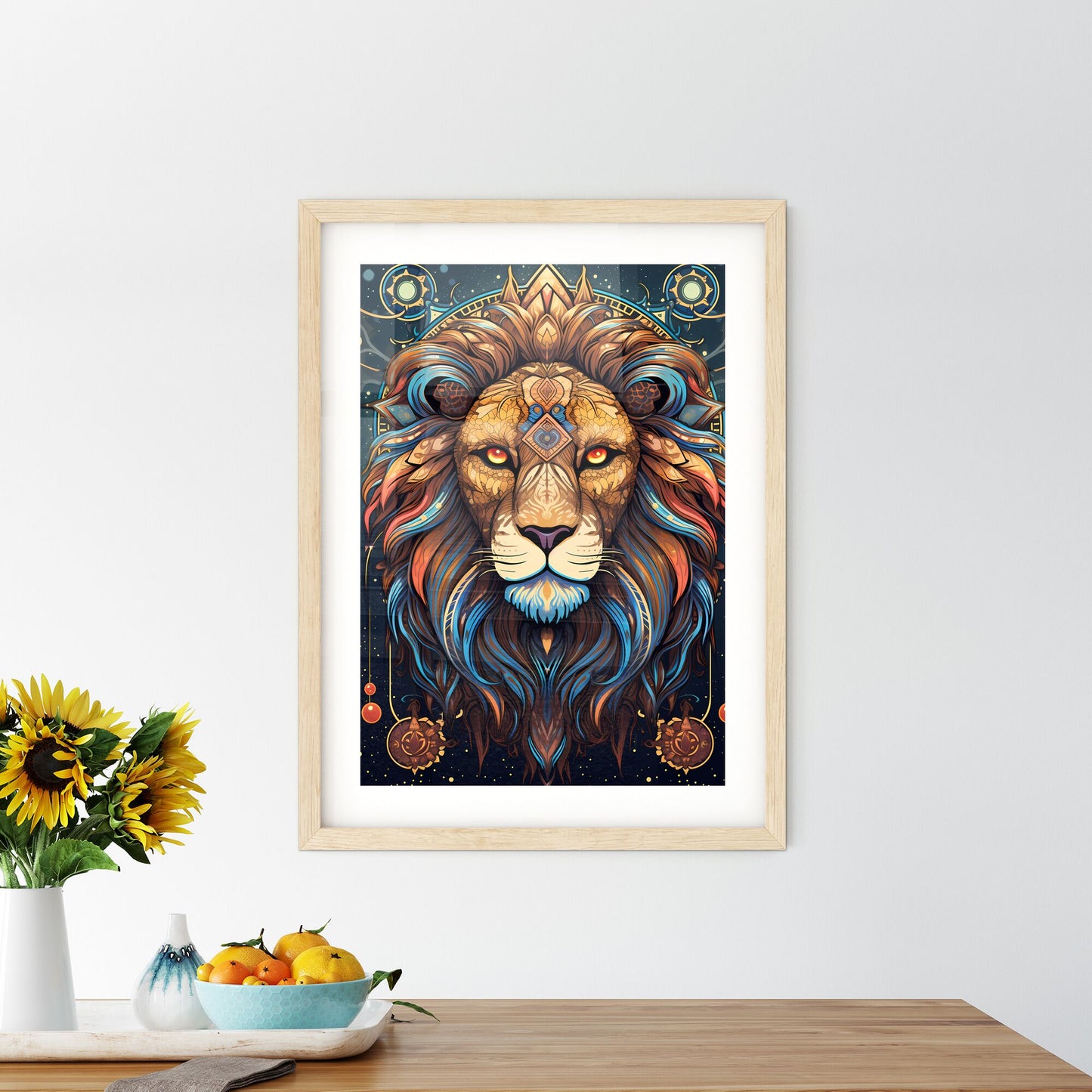 A Lion With Colorful Mane Default Title