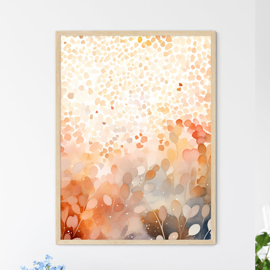 A Watercolor Painting Of Leave - Framed Art Print