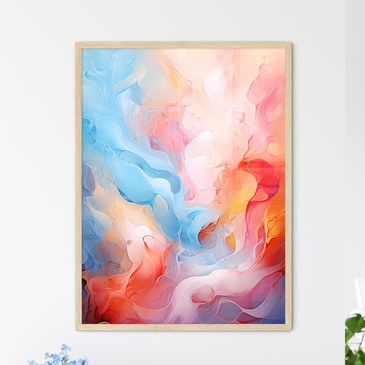 A Colorful Swirls Of Pain - Framed Art Print