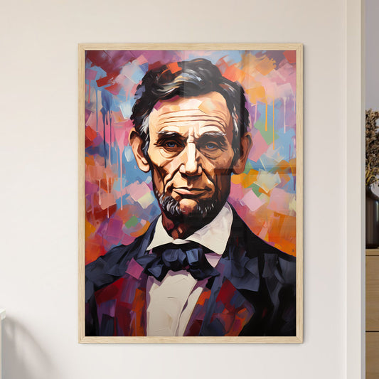 Abraham Lincoln - A Painting Of A Man Default Title