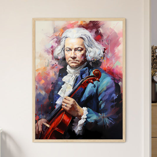 Bach - A Painting Of A Man Holding A Violin Default Title