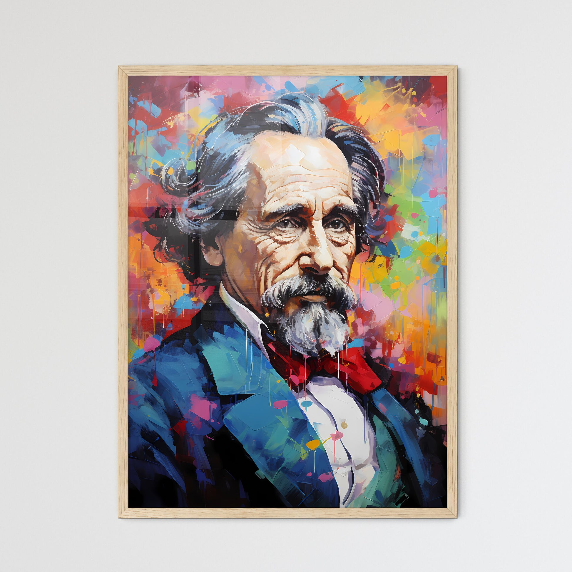 Charles Dickens - A Painting Of A Man With A Beard Default Title